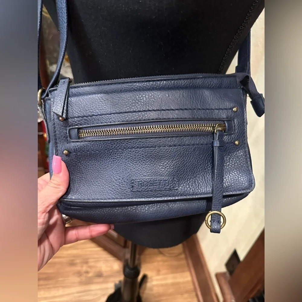 Rosetti Blue Mini Crossbody Bag Adjustable Strap